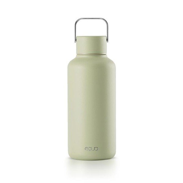 Bottiglia verde da viaggio in acciaio inox 0,6 l Timeless - Equa