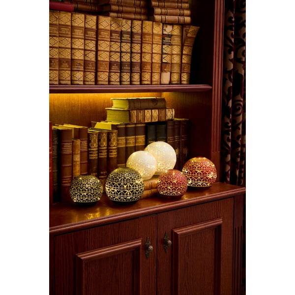 Decorazione leggera bordeaux ø 12 cm Frida - Sirius-image-1