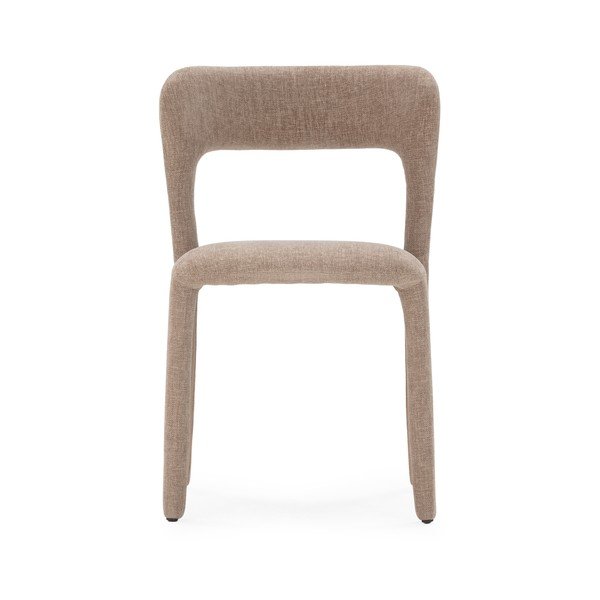 Sedia da pranzo grigio chiaro imbottito Lilia – MOME-image-1