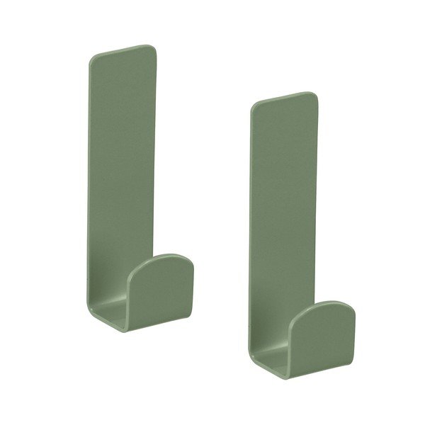 Set di ganci senza foratura verdi in acciaio inox 2 pz Lizan – Wenko