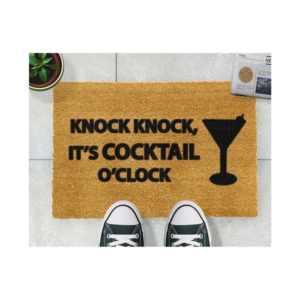 Tappetino in cocco naturale Cocktail, 40 x 60 cm - Artsy Doormats-image-2