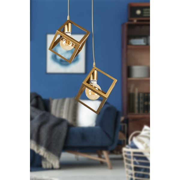 Lampada da soffitto in metallo color oro Magnezya - Squid Lighting-image-1