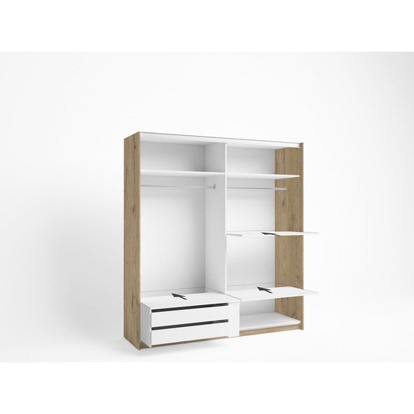 Cassettiera bassa bianca 88x35 cm Brisa - Marckeric-image-1