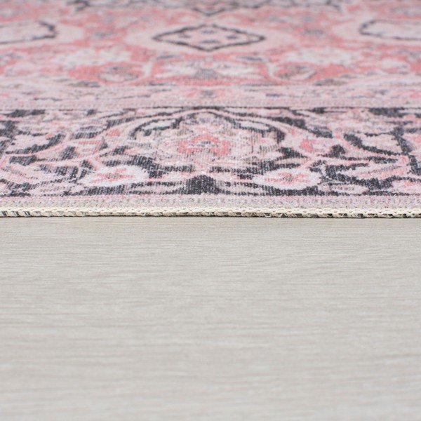 Tappeto lavabile rosa 60x230 cm FOLD Somerton - Flair Rugs-image-3