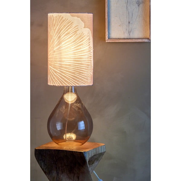 Lampada da tavolo marrone con paralume in tessuto (altezza 65 cm) Leni - Bloomingville-image-3