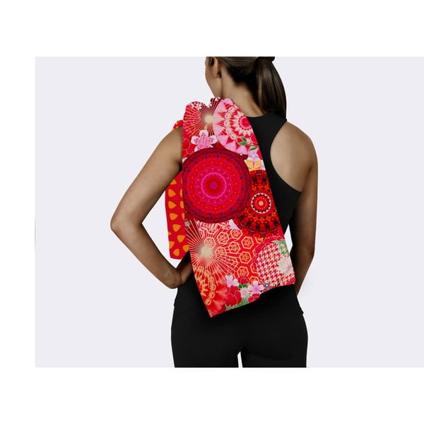 Telo mare rosso ad asciugatura rapida 50x100 cm - HIP-image-2