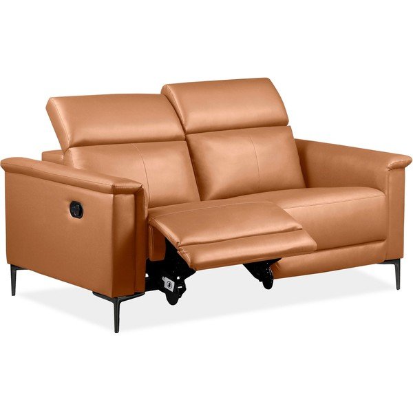 Divano marrone in similpelle 160 cm Lund - Støraa-image-1