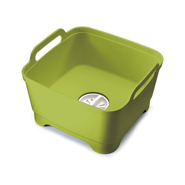 Contenitore verde Wash & Drain con tappo di scarico Wash&Drain - Joseph Joseph