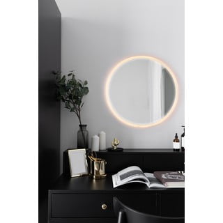 Specchio a parete con illuminazione ø 60 cm Yuna - Mirrors and More