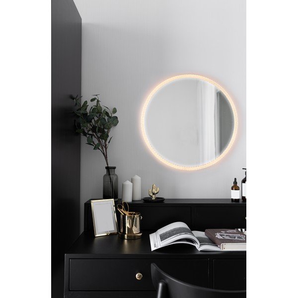 Specchio a parete con illuminazione ø 60 cm Yuna - Mirrors and More-image-1