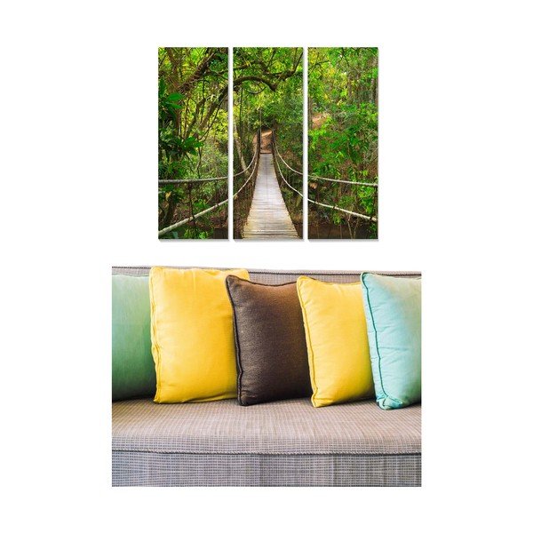Dipinti in set di 3 pezzi 20x50 cm Forest - Wallity-image-1