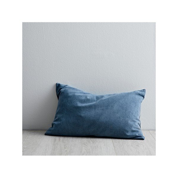 Cuscino blu ad alto contenuto di cotone Klara, 40 x 60 cm China - Södahl-image-3