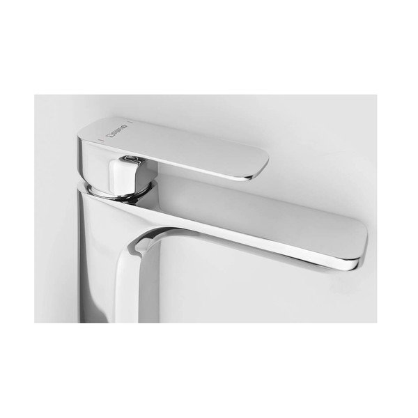 Rubinetto per lavandino in argento lucido verticale Spy – Sapho-image-4