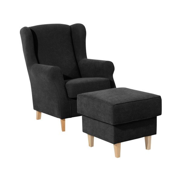 Poggiapiedi nero Lorris - Max Winzer-image-2