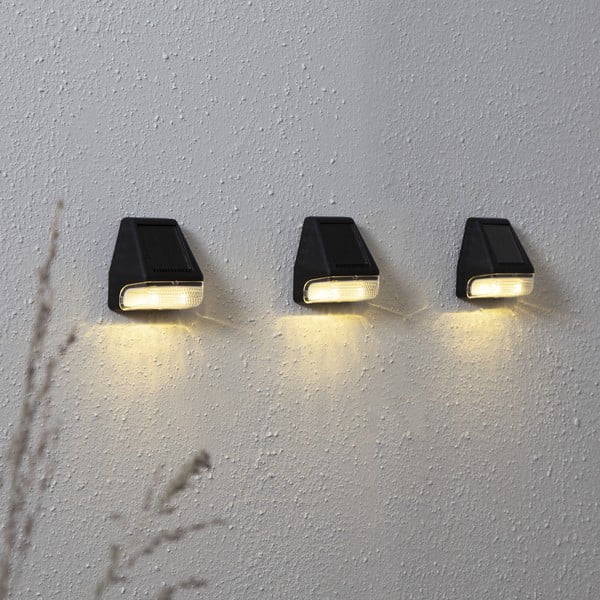 Set di 3 applique solari a LED Wally, altezza 7,5 cm Wall Mini - Star Trading