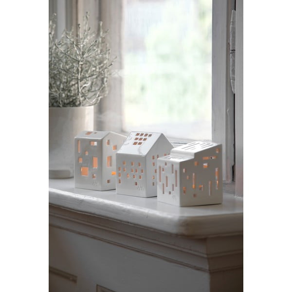 Portacandele in ceramica per tea light Urbania Lighthouse Functio - Kähler Design-image-1