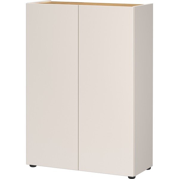 Armadietto color crema con effetto rovere 74x105x33 cm Alviano – Germania