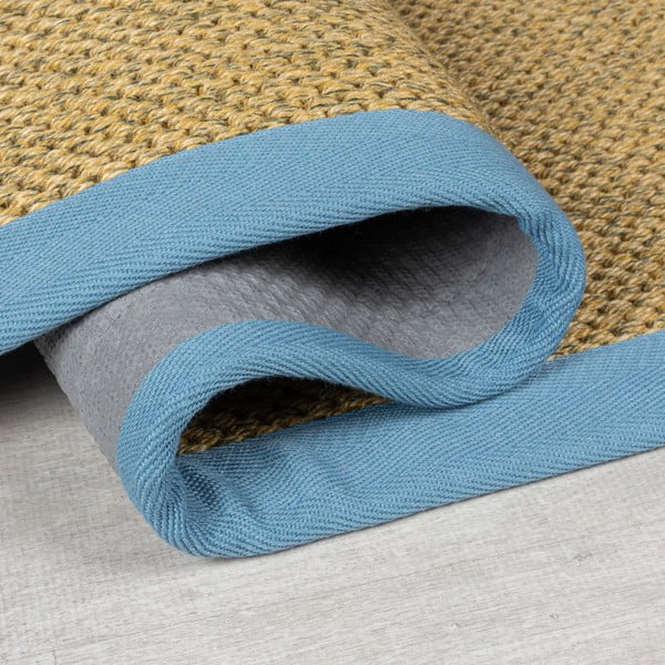 Tappeto da interno e esterno azzurro e marrone chiaro 120x170 cm Sisal Look – Flair Rugs-image-2