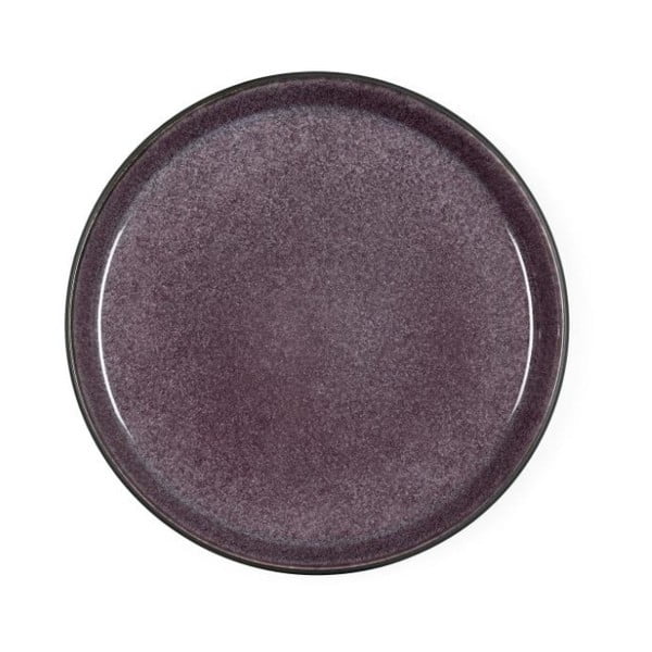 Piatto da dessert in gres viola prugna, diametro 21 cm Mensa - Bitz