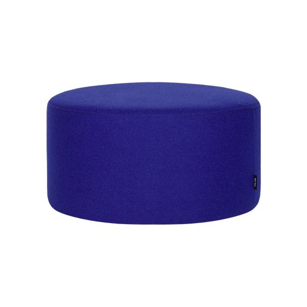 Poggiapiedi blu con rivestimento in lana Folk – noo.ma