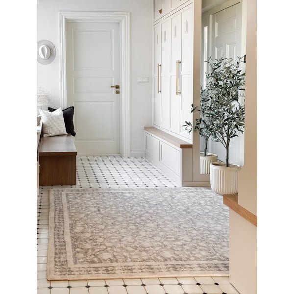 Tappeto beige in lana 200x300 cm Agnus Granny – Agnella-image-1