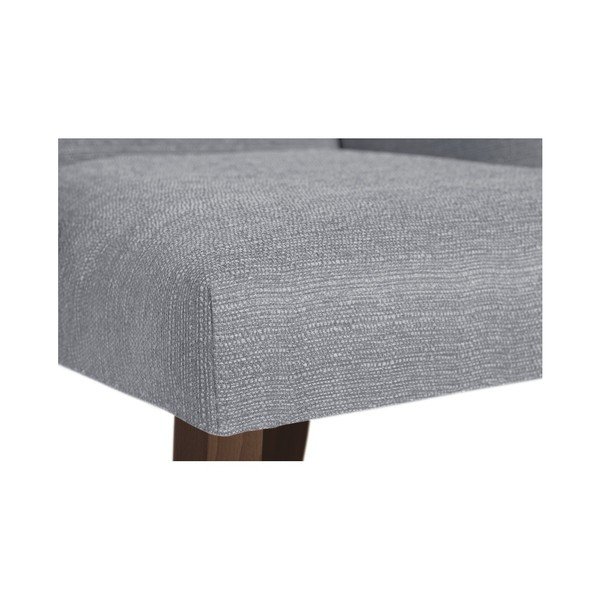 Sedia grigia con gambe in faggio marrone scuro Absolu - Ted Lapidus Maison-image-4