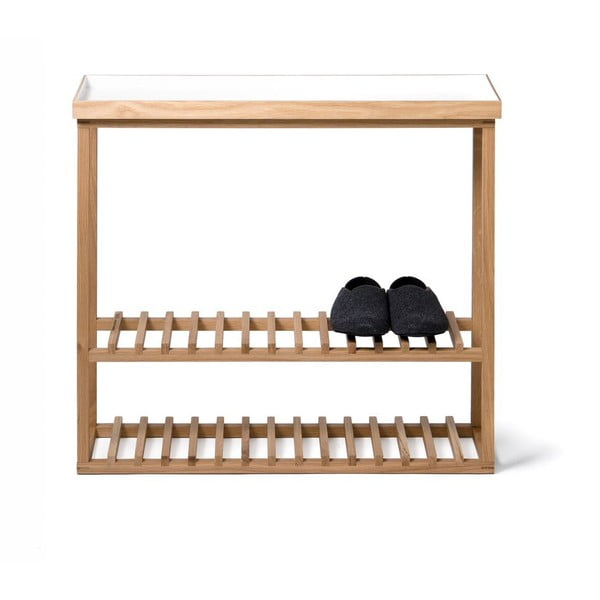 Scarpiera/tavolino con piano Storage bianco Hello - Wireworks-image-2