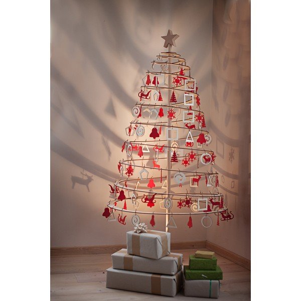 Albero di Natale decorativo in legno Grande, altezza 138 cm - Spira-image-1