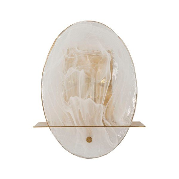 Lampada da parete dorata in vetro Portlan – Mauro Ferretti