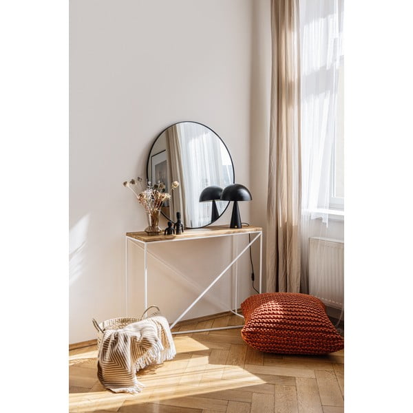 Specchio da parete nero , ø 80 cm Layla - Bonami Essentials-image-2