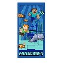 Asciugamano per bambini blu in microfibra 70x140 cm Minecraft "Underwater Fun" – Jerry Fabrics