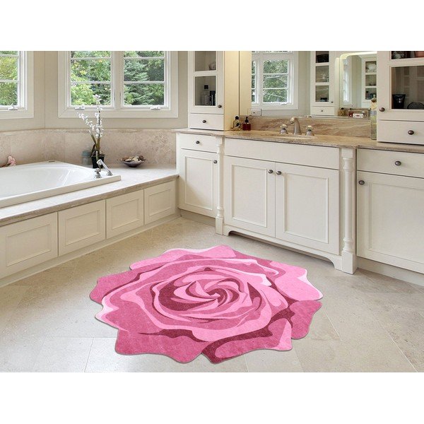 Tappeto Rose Duro, ⌀ 100 cm Pembe - Vitaus-image-1