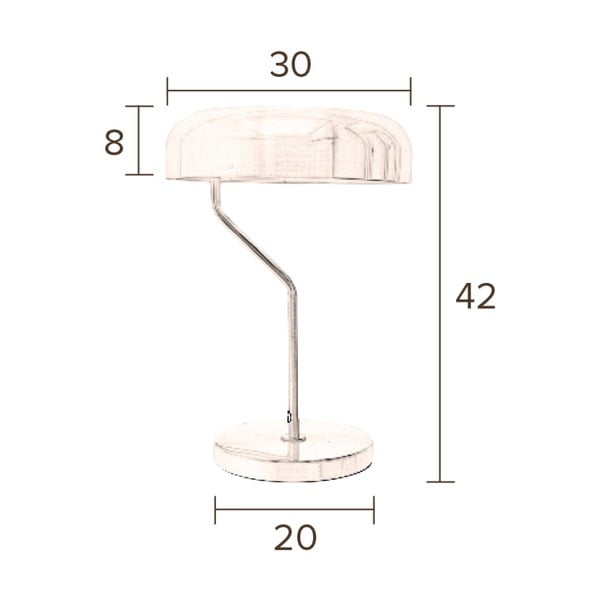 Lampada da tavolo in ottone Eclipse - Dutchbone-image-4