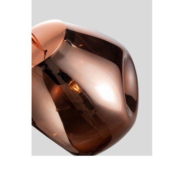 Lampadario oro rosa in vetro ø 25 cm Lava – Nova Luce-image-3