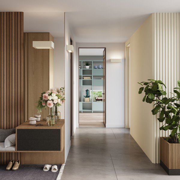 Lampada da parete beige in ceramica Rivena – Sollux-image-1