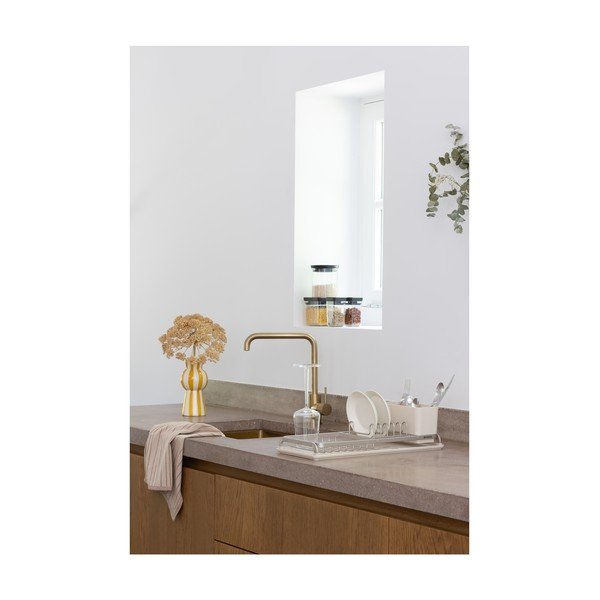 Scolapiatti beige in metallo 46x20 cm – Brabantia-image-2