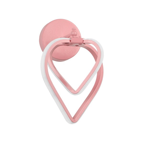 Lampada da parete LED rosa in metallo Sevinc – Squid Lighting