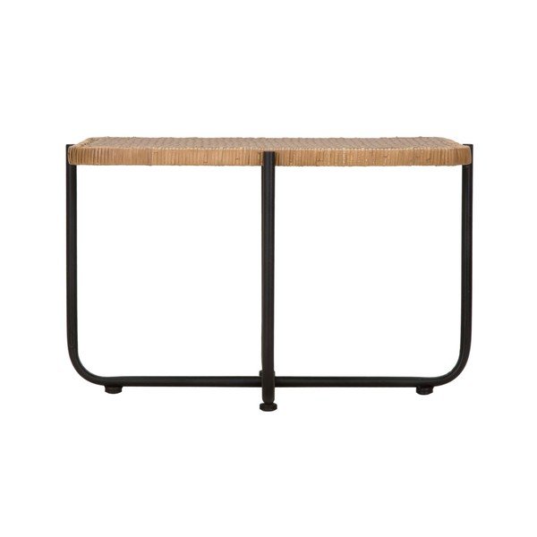 Tavolino da salotto nero/di colore naturale in rattan 55x75 cm Cebu – Mauro Ferretti-image-3