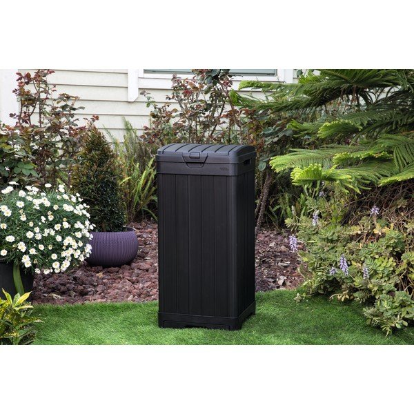 Portarifiuti nero su ruote , 125 l - Keter-image-2