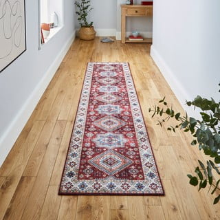 Tappeto rosso/beige 225x60 cm Topaz - Think Rugs