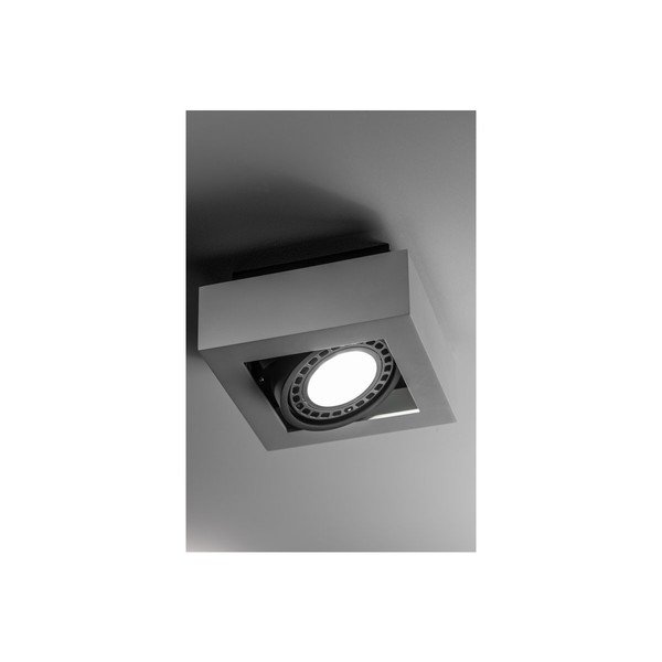 Lampada da soffitto bianca con paralume in metallo 18,5x18,5 cm Loid - GTV-image-2