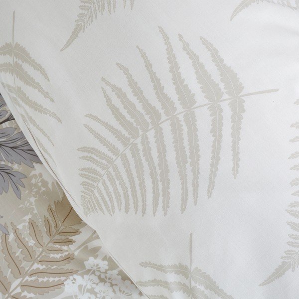 Biancheria da letto singola beige e crema 135x200 cm Floral Foliage - Catherine Lansfield-image-4