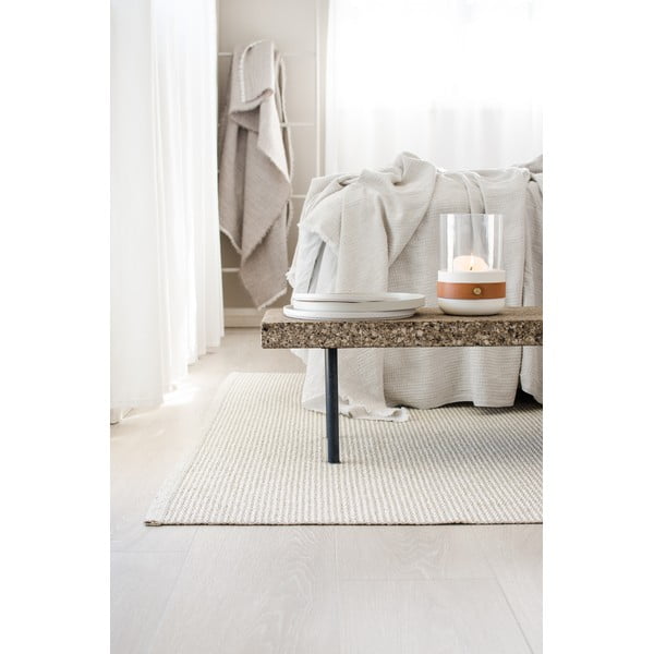 Passatoia da interno/esterno color crema 70x300 cm Mono Linen Vanilla – Pappelina-image-2