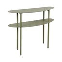 Tavolo consolle verde in metallo 28x90 cm Riqueza – Leitmotiv