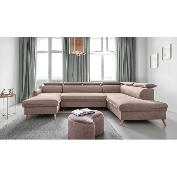 Divano letto angolare beige (angolo destro) Sweet Harmony - Miuform-image-3