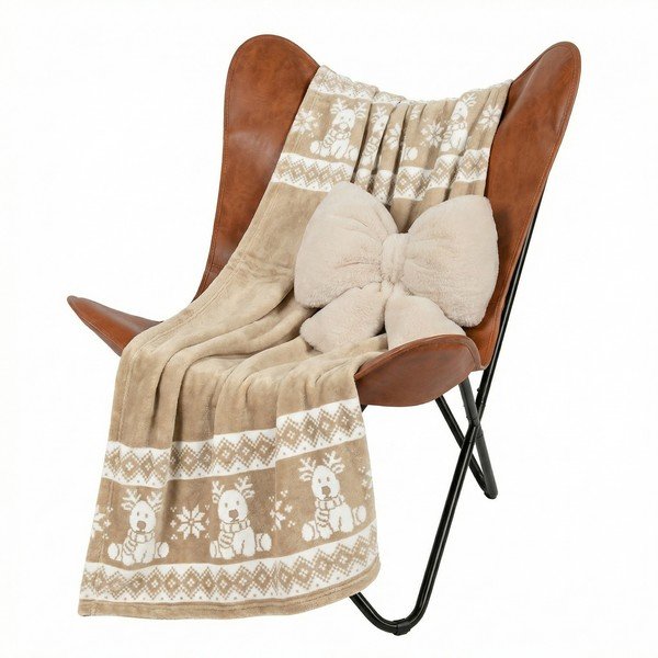 Cuscino decorativo in micropile a tema natalizio 30x40 cm XMAS – Tiseco Home Studio-image-3