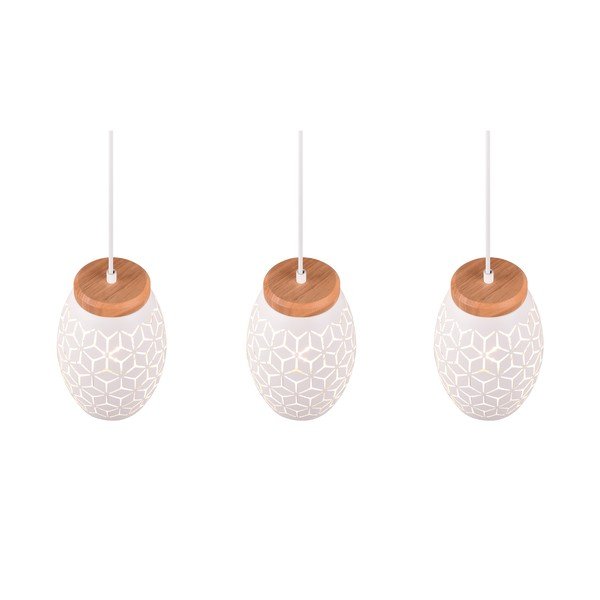 Lampada a sospensione bianca ø 15 cm Bidar - Reality-image-3
