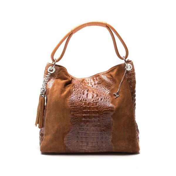Kabelka Snake Cognac