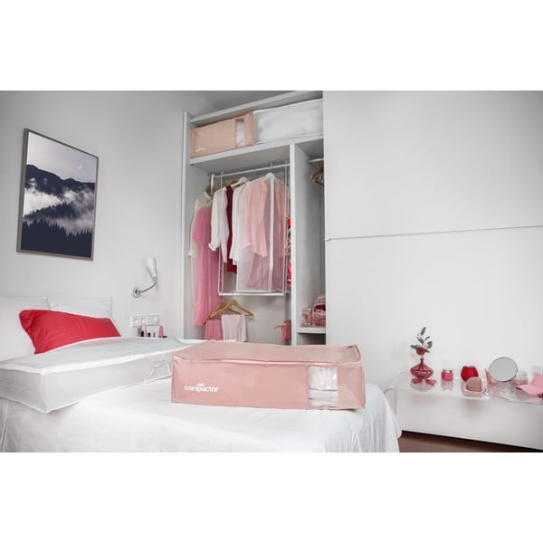 Organizer per sottoletto sottovuoto in plastica 65x45x15,5 cm Pink Edition – Compactor-image-2