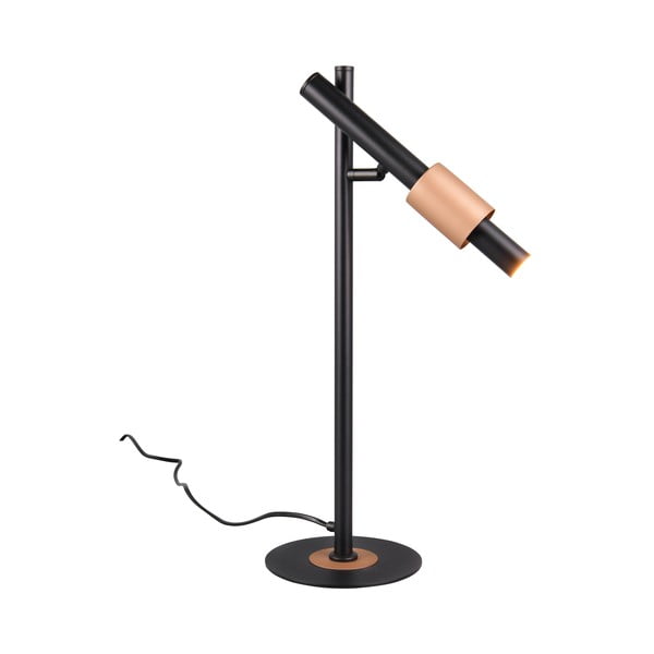 Lampada da tavolo LED nera e color bronzo (altezza totale 50 cm) Ikaris – Trio Select-image-3